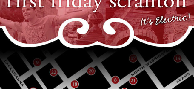 First Friday Scranton map for Sept. 5, 2014