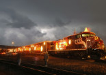 Canadian Pacific Holiday Train arrives at Steamtown NHS on Thanksgiving