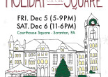 Do your holiday shopping with local businesses at Holiday on the Square in Scranton