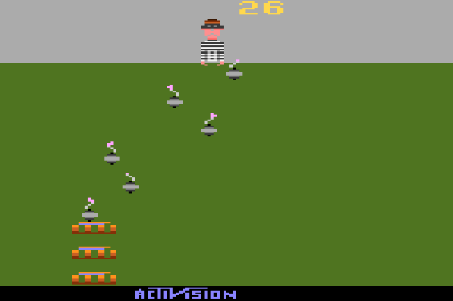 TURN TO CHANNEL 3: The simple, but addictive frenzy of ‘Kaboom!’ for Atari 2600
