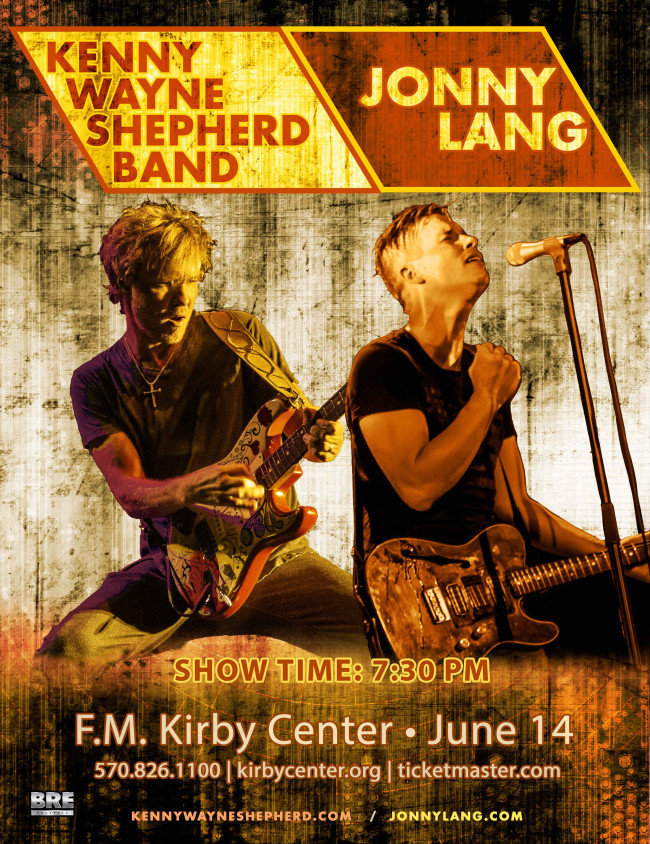 Kenny Wayne Shepherd Band and Jonny Lang bring first-ever co-headlining tour to Wilkes-Barre on June 14