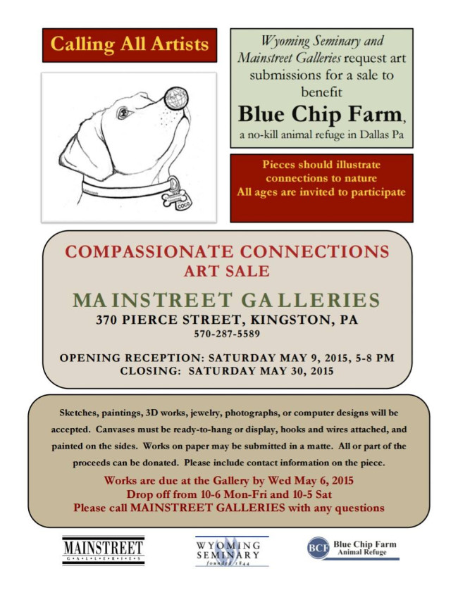 Call to artists and animal lovers to support Blue Chip Farm Animal Refuge art sale on May 9