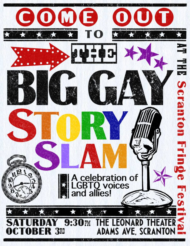 Big Gay StorySlam shares personal tales of LGBTQ community and allies at Scranton Fringe Festival on Oct. 3