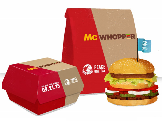 WILDLY FRUSTRATED: Not even Peace Day can bring Burger King and McDonald’s together – but I will