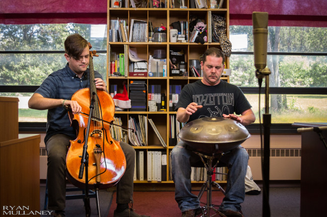 IN THE OFFICE: Steve Werner and Dan King – improvised world fusion with handpan and cello
