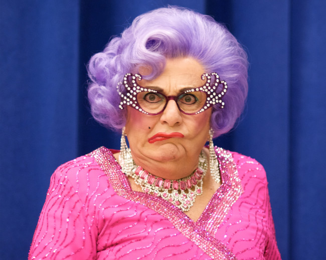 LIVING YOUR TRUTH: Barry Humphries, a.k.a. Dame Edna, may not be relevant, but transphobic comments still have an effect