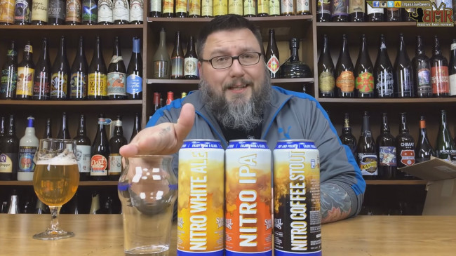 MASSIVE BEER REVIEWS: Nitro White Ale, IPA, and Coffee Stout by Samuel Adams