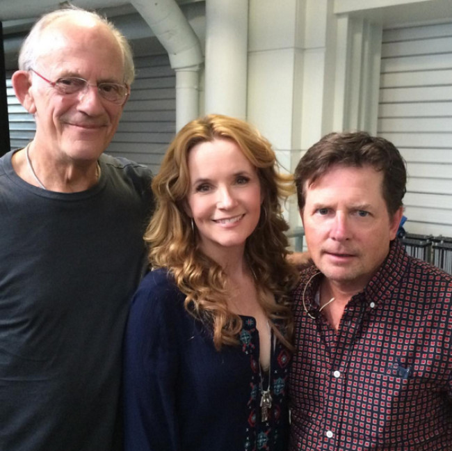 ‘Back to the Future’ stars Michael J. Fox, Christopher Lloyd, and Lea Thompson meeting fans at 2016 Wizard World Philly