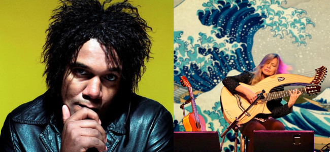 Singer/songwriter Jeffrey Gaines and harp guitar player Muriel Anderson perform in Jim Thorpe on Aug. 27