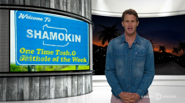 VIDEO: Comedy Central show ‘Tosh.0’ names Shamokin its ‘Shithole of the Week’