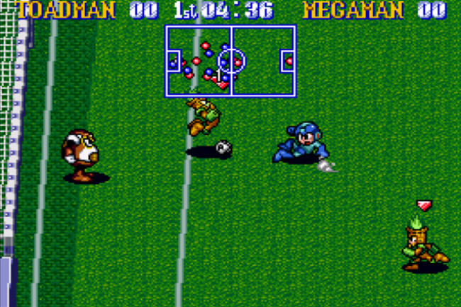 TURN TO CHANNEL 3: ‘Mega Man Soccer’ is an unusual SNES game but has a few kicks