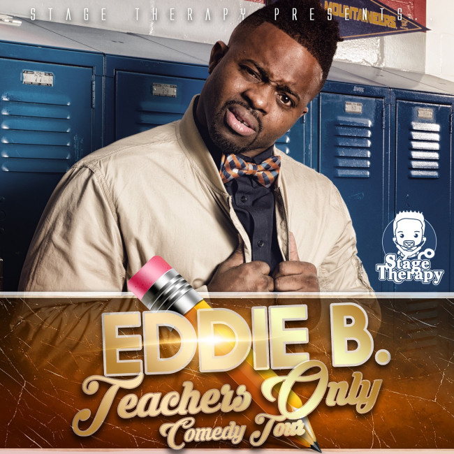 Teacher-turned-comedian Eddie B performs at Kirby Center in Wilkes-Barre on Feb. 2