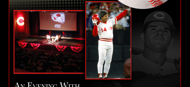 Spend an evening with baseball legend Pete Rose at Kirby Center in Wilkes-Barre on Sept. 15