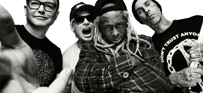 Blink-182 and Lil Wayne play together with Neck Deep at Hersheypark Stadium on July 5