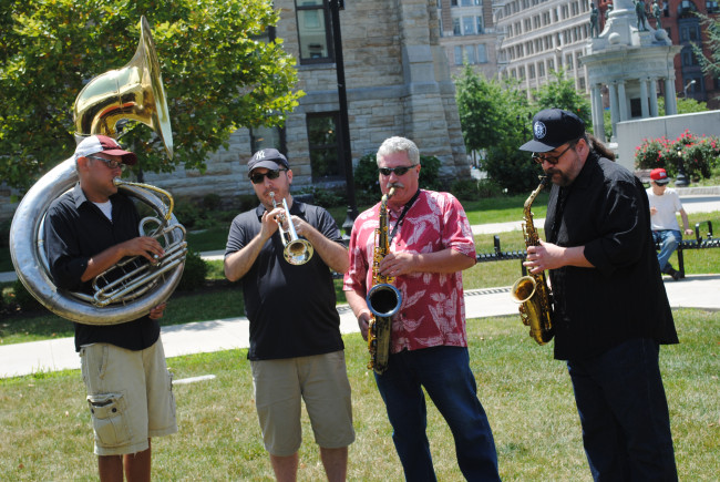 PHOTOS: Indigo Moon Brass Band, Arts on the Square, 07/26/14