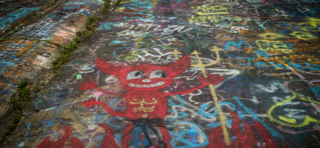 Centralia’s Graffiti Highway is closed and covered with dirt to drive away visitors during coronavirus pandemic