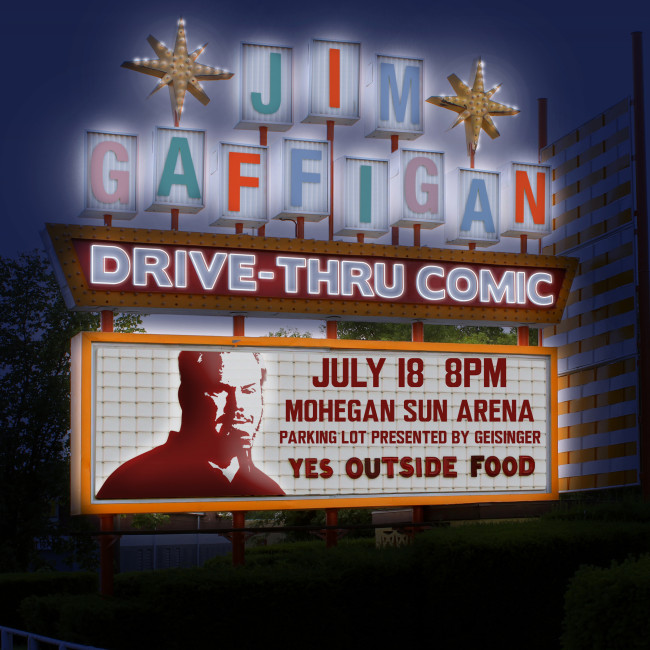 Mohegan Sun Arena in Wilkes-Barre hosts live drive-in show with comedian Jim Gaffigan on July 18
