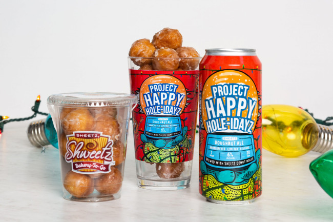 BEER REVIEW: Project Happy Hole-idayz, brewed with Sheetz donut holes by Wicked Weed Brewing