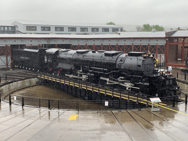 WWII-era ‘Big Boy’ locomotive restored and returned to Steamtown in Scranton for National Train Day