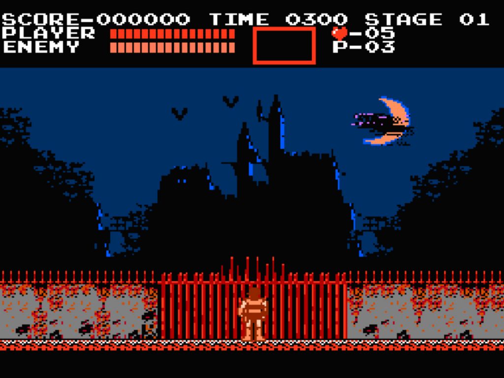 Scena introduttiva di Castlevania 1 per NES